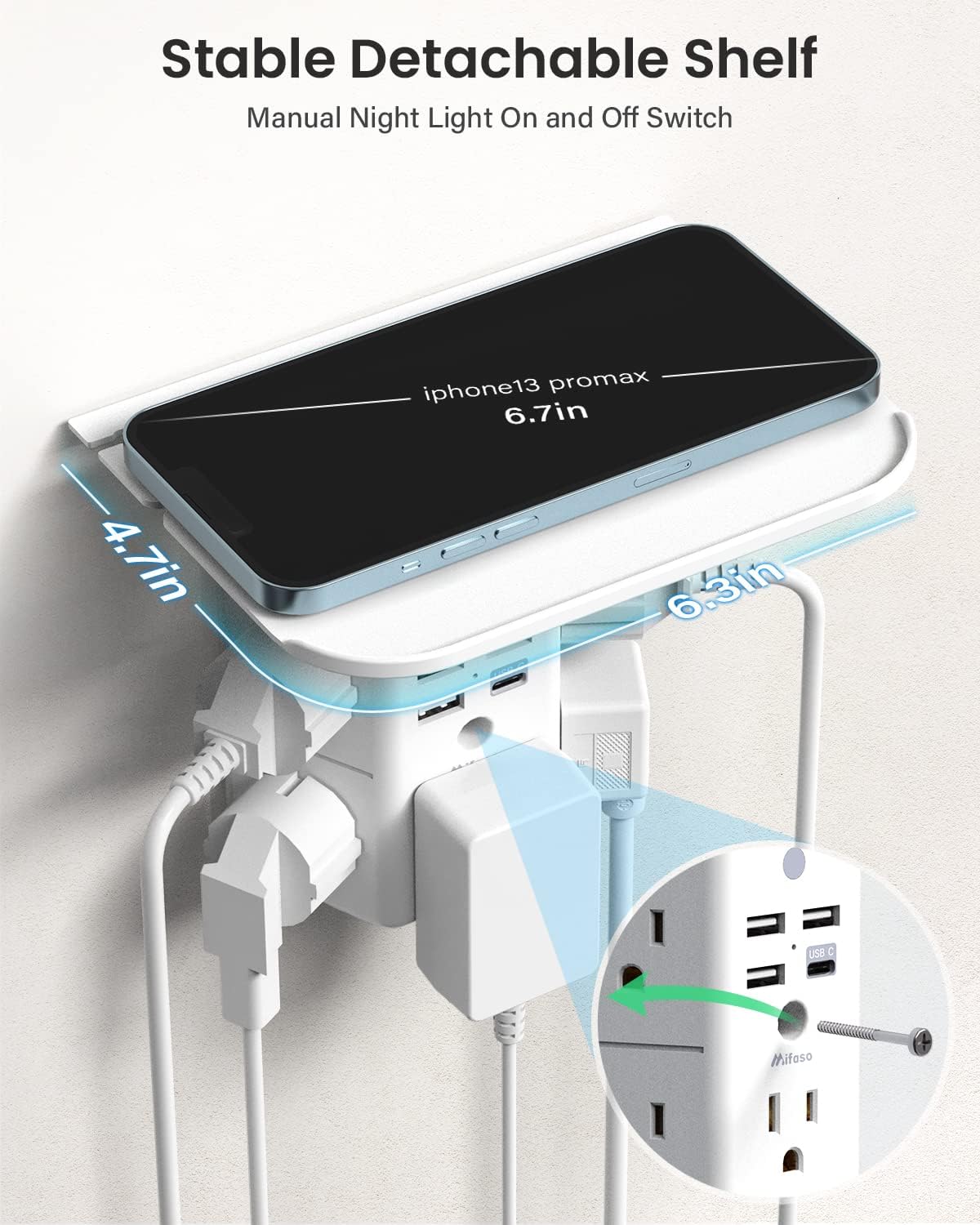 Mifaso 3-Sided Multi Plug